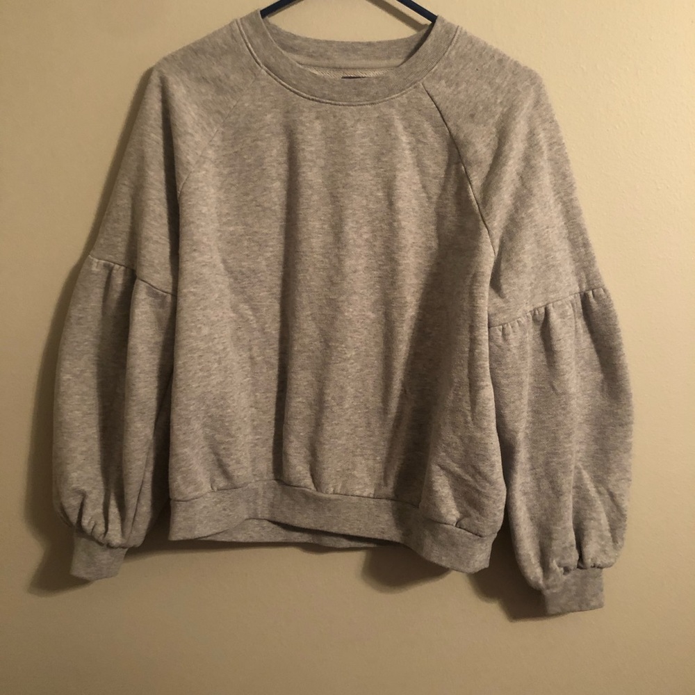 Aerie sweater with puff sleeves